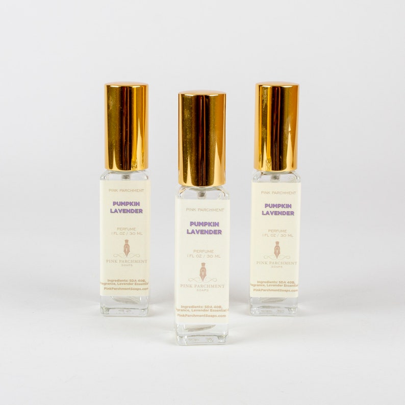 Pumpkin Lavender Perfume Spray On Perfume Pumpkin Pie and Lavender Intriguing Perfume image 3