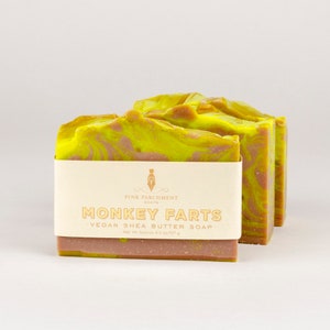 Monkey Farts Soap - Homemade Soap - Bar Soap - Cold Process Soap - Fun Soap - Stocking Stuffer