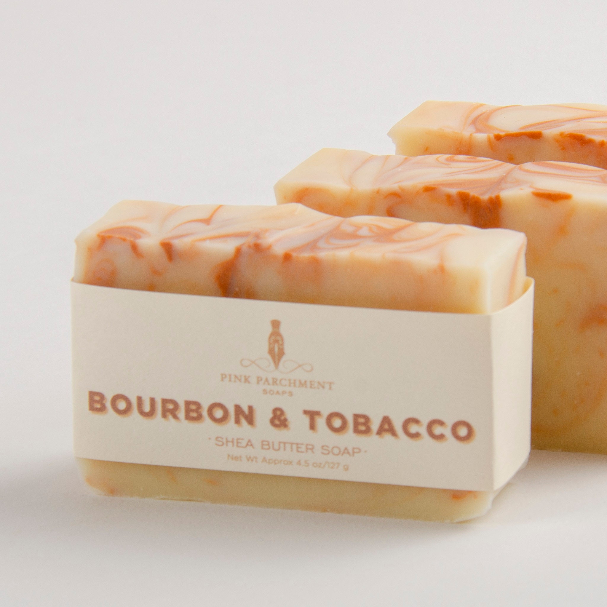 Bourbon Tobacco Handmade Soap: Shea Butter, Vegan Soap for Men
