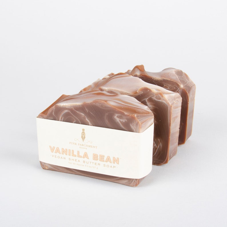 Vanilla Bean Soap Vanilla Bar Soap Vegan Soap Shea Butter Soap image 6