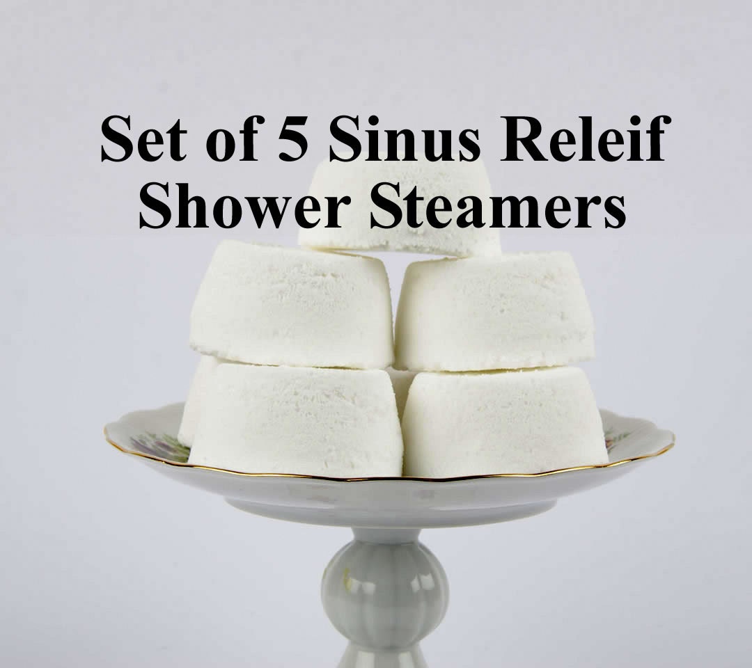 Sinus Relief Shower Steamer Set Set Of 5 Aromatherapy Etsy