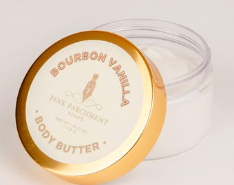 Whipped Body Butter with Scent Options: All Natural, Shea Butter & Cocoa Butter (4 oz)