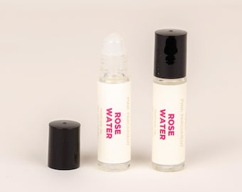 Rose Water Roll On Perfume Oil: Vegan Gourmand Scent (10 ml)