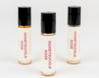 Honeysuckle Rose Perfume Oil - Roll On Perfume Oil - Valentines Day Gift - Mothers Day Gift