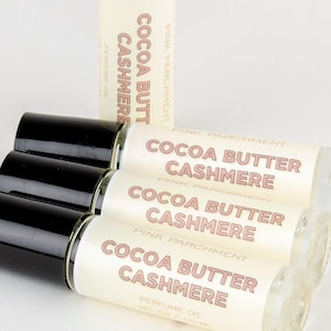 Cocoa Butter Cashmere Roll On Perfume Oil - Gourmand Perfume | Dessert Perfume | Stocking Stuffer