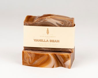 Vanilla Soap - Vanilla Bean Bar Soap - Cold Process Homemade Soap - Stocking Stuffer - Gift for her