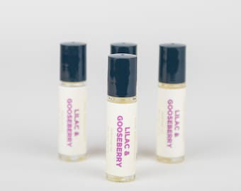 Lilac & Gooseberry Perfume Oil: Spring Fragrance Roll On (10ml)
