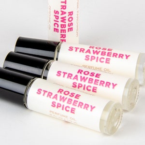 Rose Strawberry Spice Perfume Oil - Roll On Perfume Oil,