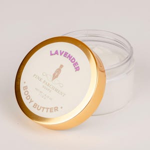 Lavender Body Butter - All Natural Whipped Body Butter, Lavender Essential Oil, Shea Butter, Cocoa Butter, Non-greasy, Mothers Day Gift