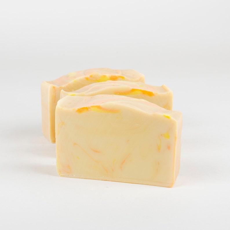 Pineapple Tangerine Soap Handmade Cold Process Soap, Shea Butter, Bar Soap, Summer Soap image 3