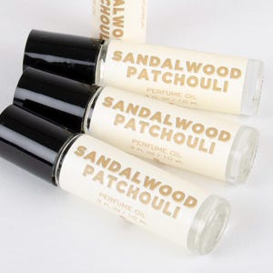 Sandalwood Patchouli Perfume Oil: Unisex Roll On Cologne