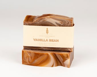 Vanilla Bean Soap -  Vanilla Bar Soap - Vegan Soap - Shea Butter Soap