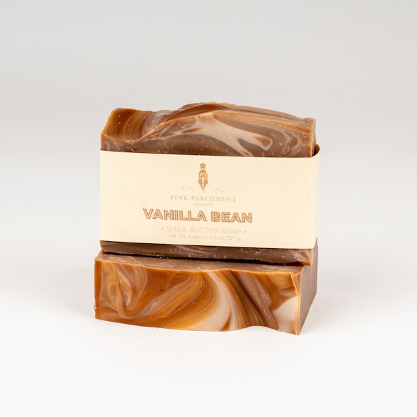Vanilla Bean Soap -  Vanilla Bar Soap - Vegan Soap - Shea Butter Soap
