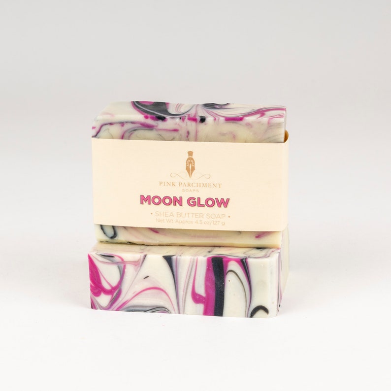 Moon Glow Soap Bar Soap Artisan Bar Soap Luxury Soap Vegan Soap Pretty Soap image 1