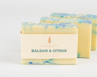 Balsam & Citrus Bar Soap - Unique gifts for Him - Soap for Men - Fall Soap - Stocking Stuffer