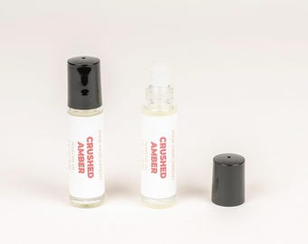Crushed Amber Perfume Oil – Amber, Leather, Vanilla Blend (10ml)