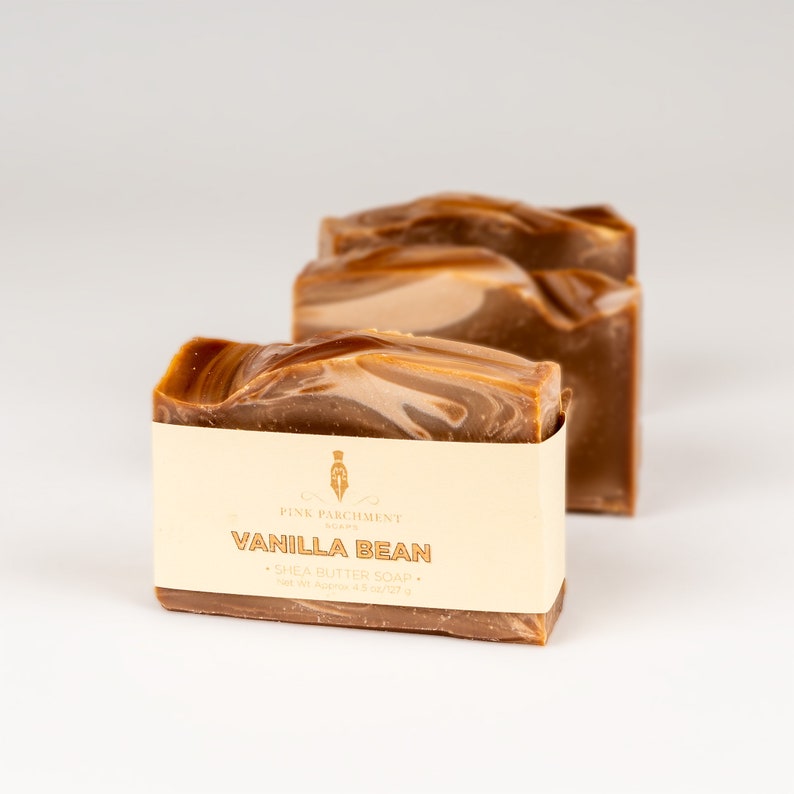 Vanilla Bean Soap Vanilla Bar Soap Vegan Soap Shea Butter Soap image 2