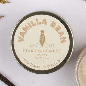 Vanilla Bean Sugar Scrub Emulsified Sugar Scrub made with Shea butter, Mothers Day Gift, Stocking Stuffer image 4