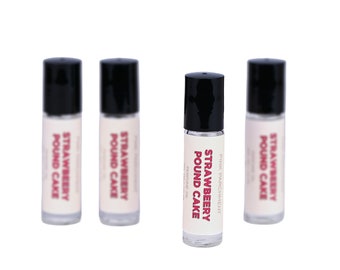 Strawberry Poundcake Perfume Oil - Roll On Perfume Oil  | .3 ounces Roll On Bottle | Phthalate Free Fragrance | Perfume For Women