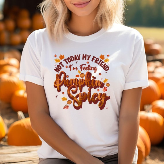 Women's Thanksgiving Pumpkin Spice Graphic Tee - Funny Fall T-Shirt, Short Sleeve Casual Top - View #9