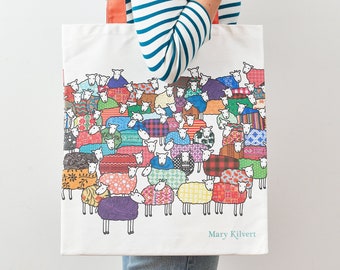 Colourful Sheep Bag in Cotton Canvas