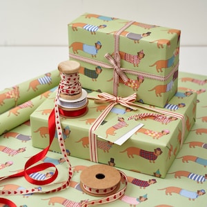Cadeaupapier Larry de lange teckel