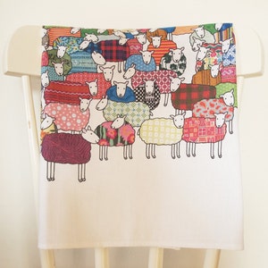 Colourful Sheep Tea Towel image 4