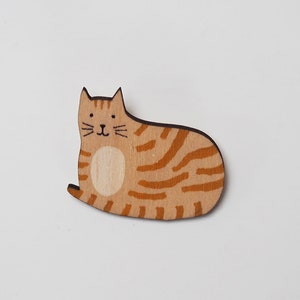 Ginger Cat Brooch