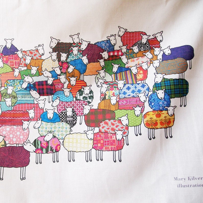 Colourful Sheep Tea Towel image 5