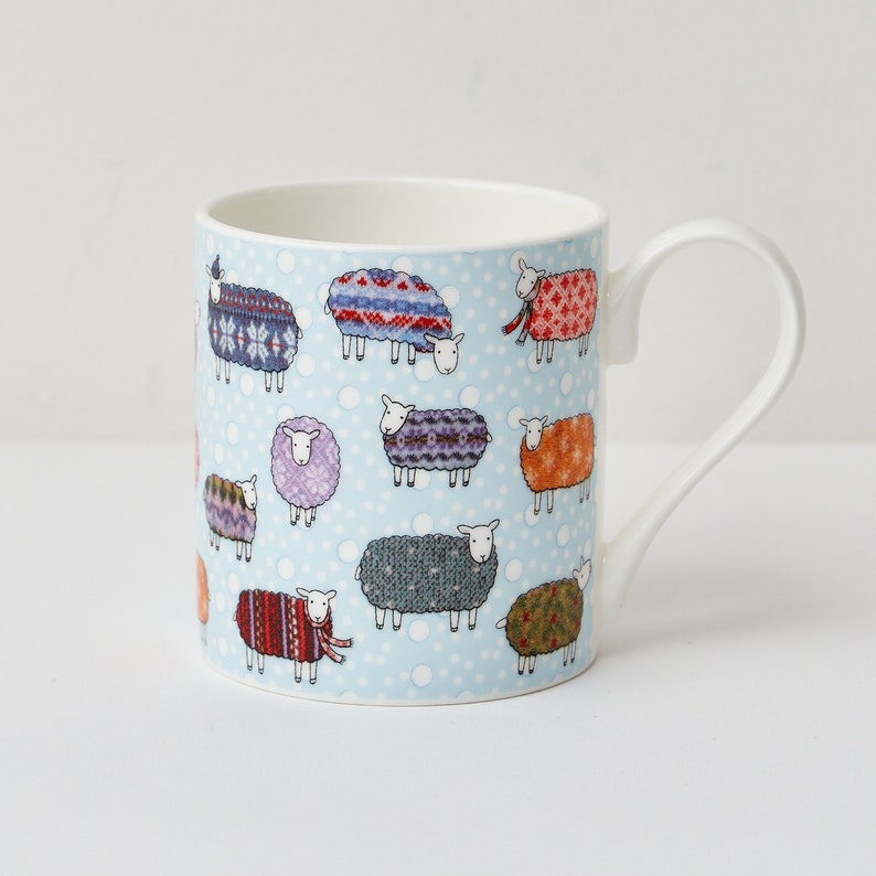 Sheep in the Snow Mug image 3