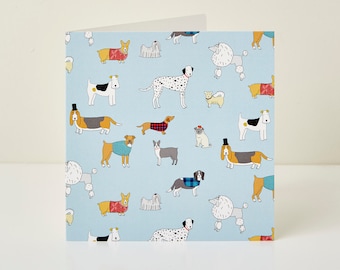 Dog Pattern Greeting Card