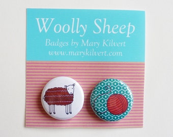 Woolly Sheep - Badges