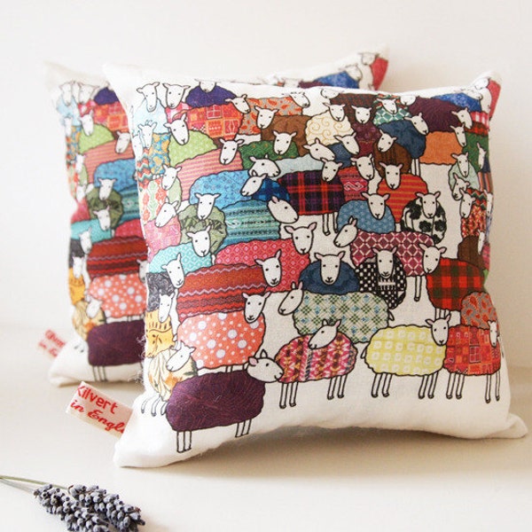 New Colourful Sheep - Lavender Cushion