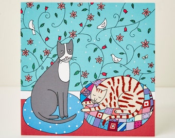 Bella and Pixie Greeting Card