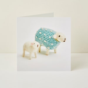 Karte mit Perle und Lamm