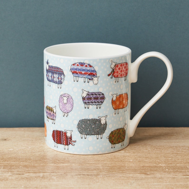 Sheep in the Snow Mug image 1