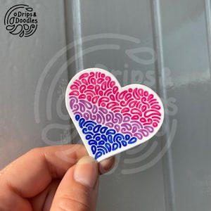 Adesivo da Bandeira do Orgulho LGBTQ Bissexual