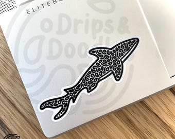 Doodle Shark Sticker