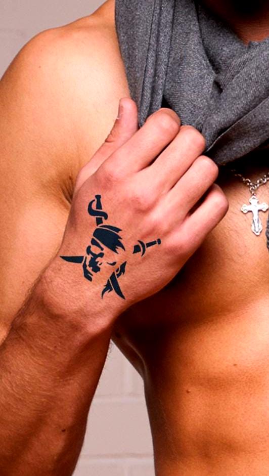 Lot De 30 Pochoirs Princesse Et Pirate Pour Tatouages Paillettes - Pochoirs à Thème, Neufs