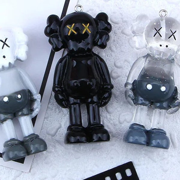 K/A/W/S Keychain - 7cm | Black, White, Gray | Collectible Accessory