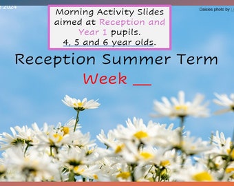 Reception/Early Years Morning Slides (6 weeks of daily activities for the Summer Term)