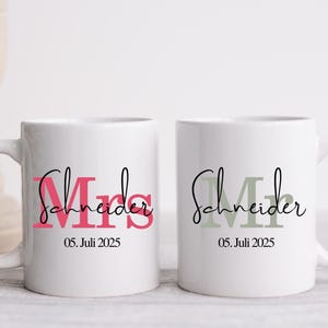Personalized Mug Mr & Mrs, Personalized Wedding Gift, Personalized Wedding Gift, Newly Married Gift Mug