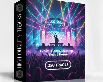 Drum and Bass, DubStep, Electro House - 200 Tracks | Music for DJ | Digital download