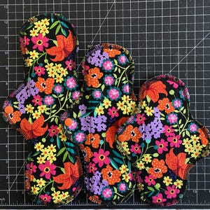 Cloth Reusable Menstrual Pad Washable Cloth Period Pad Cotton Sanitary Pad Cloth Reusable Period Medium Menstrual Pad Post-partum Cloth Pad