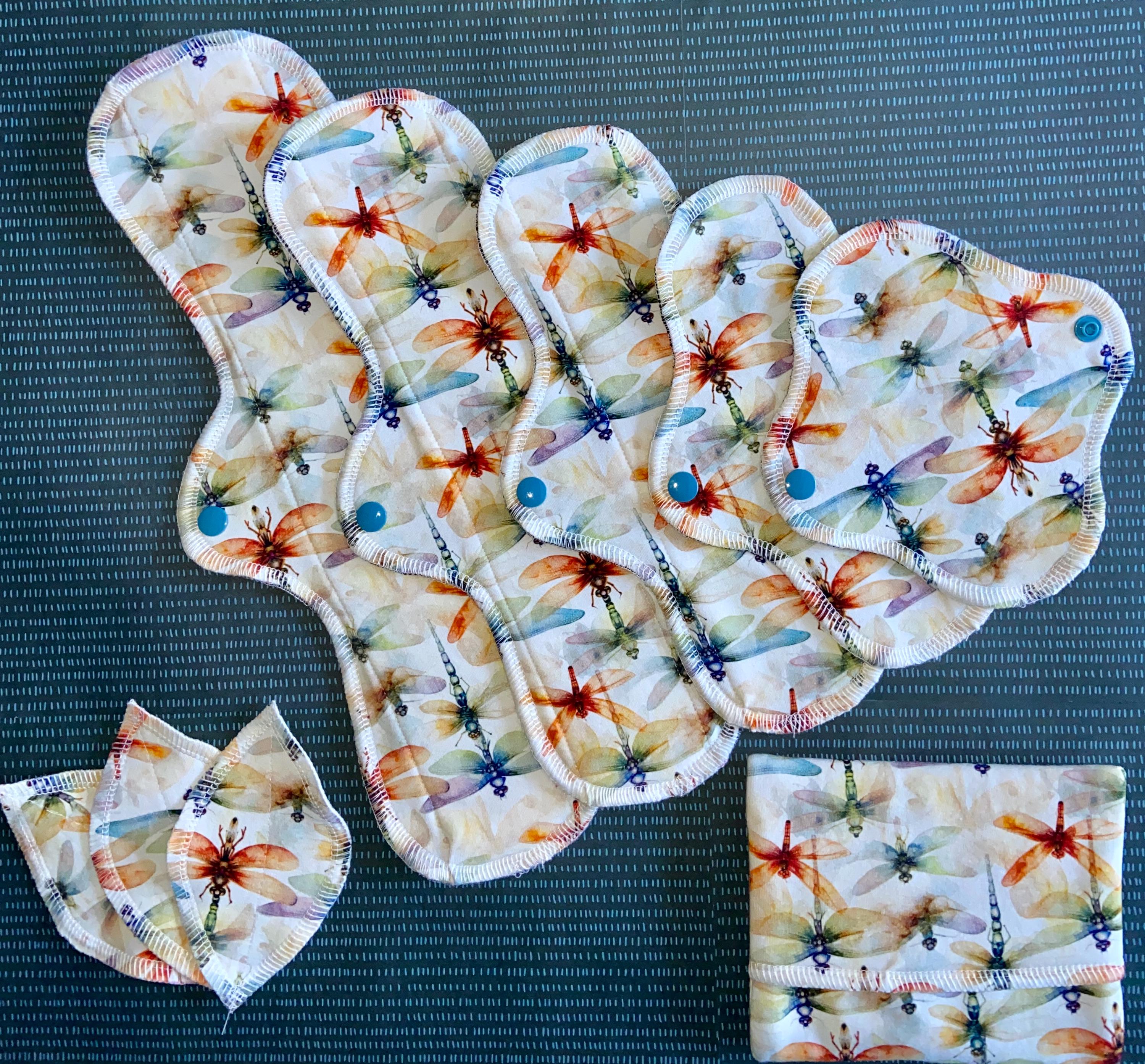 Bamboo Cloth Menstrual Pad Washable Pad Reusable Sanitary Period Pad Cloth Gift Pad Medium Absorbency Eco-Friendly Menstrual Pad Wrapper