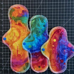 Reusable Cloth Menstrual Pad Washable Cloth Period Pad Cotton Sanitary Pad Cloth Reusable Period Pad Incontinence Pad Post-partum Cloth Pad