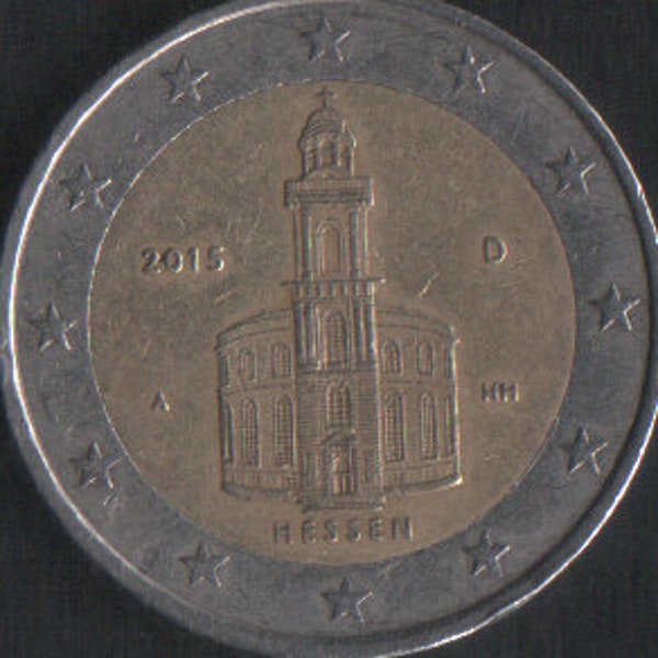 Commemorative 2 Euro coin Germany 2015 A(Hessen) , Commemorative coin - Numismatics Collectible