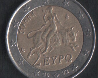 2 Euro Griekenland 2002 met "S" keurmerk