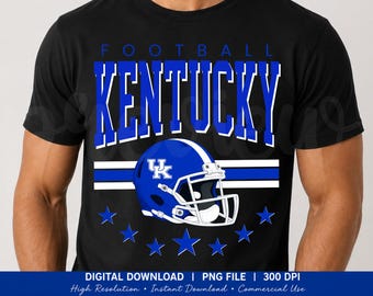 Immagine PNG dei Kentucky Wildcats Football, design per la maglietta da gioco (download digitale)