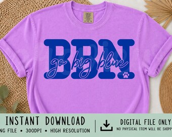 Design PNG della Kentucky Big Blue Nation BBN (Download digitale)